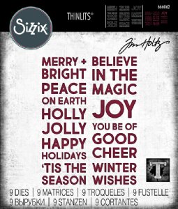 Tim Holtz - Dies - Bold Text Christmas