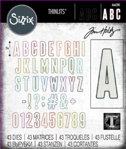 Sizzix - Tim Holtz - Dies - Alphanumeric Bulletin