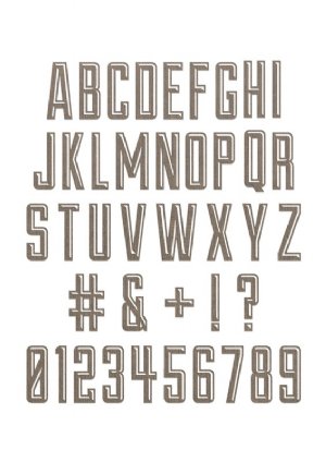 Sizzix - Tim Holtz - Dies - Alphanumeric Emporium
