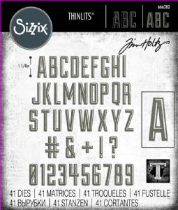 Sizzix - Tim Holtz - Dies - Alphanumeric Emporium