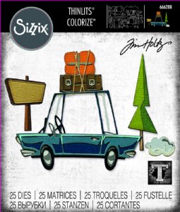 Tim Holtz - Dies - Colorize - Road Trip