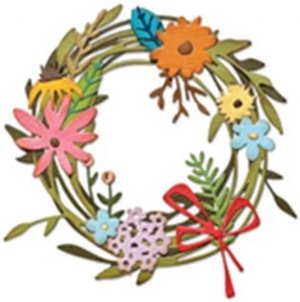 Tim Holtz - Dies - Funky Floral Wreath
