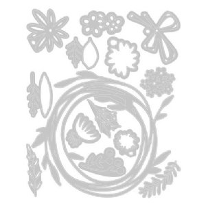 Tim Holtz - Dies - Funky Floral Wreath