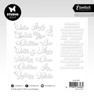Studio Light - Paper Elements - Silver Sentiments Classic 