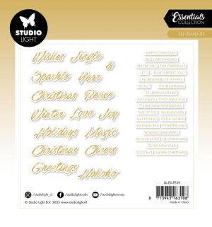 Studio Light - Paper Elements - Gold Sentiments Trendy 