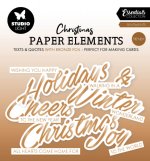 Studio Light - Paper Elements - Bronze Sentiments Trendy 