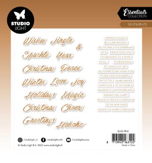 Studio Light - Paper Elements - Bronze Sentiments Trendy 