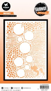 Studio Light - Stencil - Mask Cardboard & Circles - Grunge Collection 