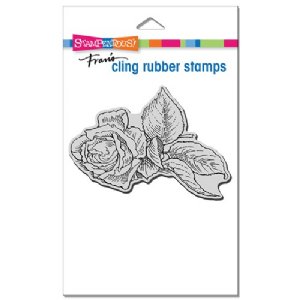 Stampendous - Cling Stamp - Rose Clipping