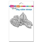 Stampendous - Cling Stamp - Rose Clipping