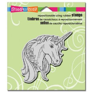Stampendous - Cling Stamp - Unicorn Rose