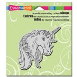 Stampendous - Cling Stamp - Unicorn Rose
