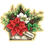 Stampendous - Wood Stamp - Poinsettias