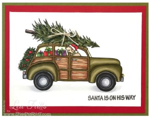 Stampendous - Wood Stamp - Christmas Station Wagon