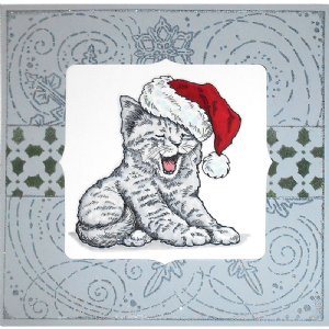 Stampendous - Wood Stamp - Tired Kitty