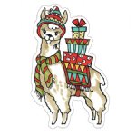 Stampendous - Wood Stamp - Festive Llama