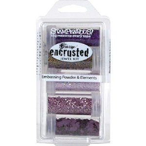 Stampendous - Embossing Powder & Elements  - Encrusted Jewel Purple Kit