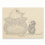 Stampendous - Wood Stamp - Jelly Bean Bird