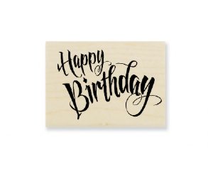 Stampendous - Wood Stamp - Happy Birthday