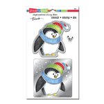 Stampendous - Stencil Duo - Winter Penguin