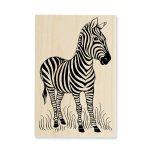 Stampendous - Wood Stamp - Zebra