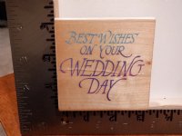 Stampendous - Wood Stamp - Wedding Day