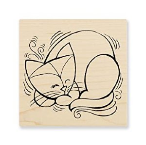 Stampendous - Wood Stamp - Cat