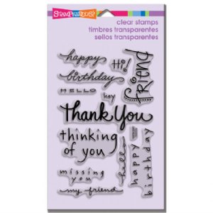 Stampendous - Clear Stamp - Happy Messages