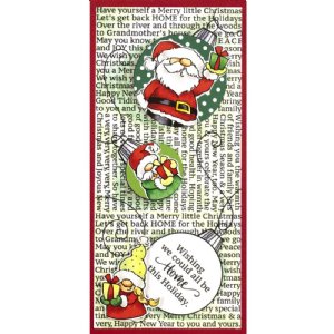 Stampendous - Clear Stamp -  Santa Frame