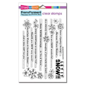 Stampendous - Clear Stamp - FransFormer Snow Lines