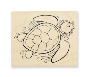 Stampendous - Wood Stamp - Turtle