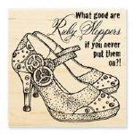 Stampendous - Wood Stamp - Ruby Slippers