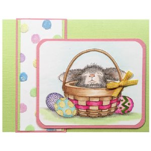 Stampendous - Wood Stamp - Bunny Basket