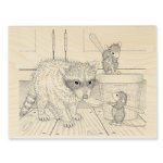 Stampendous - Wood Stamp - Ice Cream Bandit