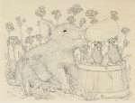 Stampendous - Wood Stamp - Piglet Pals