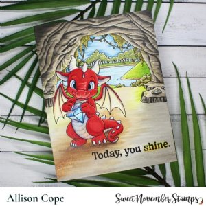 Sweet November - Clear Stamp - April Diamond Dragon