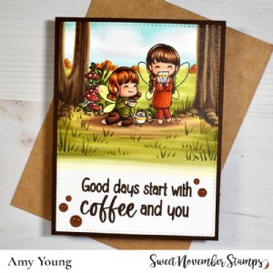 Sweet November - Clear Stamp - Coffwees