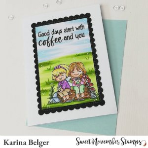Sweet November - Clear Stamp - Coffwees