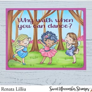 Sweet November - Clear Stamp - Fairwee Twirl