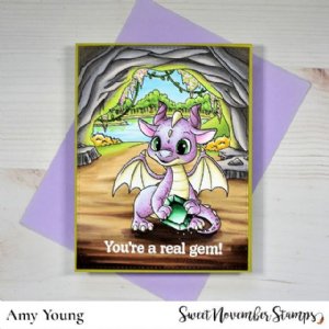 Sweet November - Clear Stamp - May Emerald Dragon