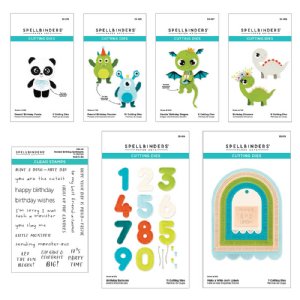 Spellbinders - Clear Stamp & Die Set - Monster Birthday