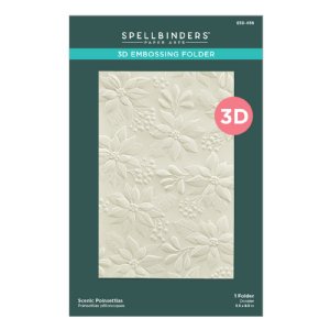 Spellbinders - 3D Embossing Folder - Scenic Poinsettias