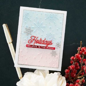 Spellbinders - 3D Embossing Folder - Flurry of Snowflakes