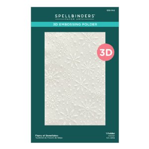 Spellbinders - 3D Embossing Folder - Flurry of Snowflakes