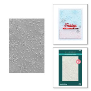Spellbinders - 3D Embossing Folder - Flurry of Snowflakes