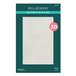 3D Embossing Folder - Showered with Love - Raindrops