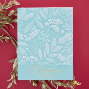 Spellbinders - 3D Embossing Folder - Holly & Foliage