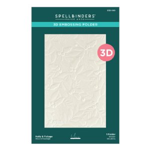 Spellbinders - 3D Embossing Folder - Holly & Foliage