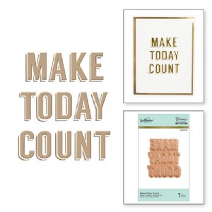 Glimmer - Hot Foil Plate - Make Today Count