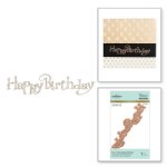 Glimmer - Hot Foil Plate - Faux Script Happy Birthday